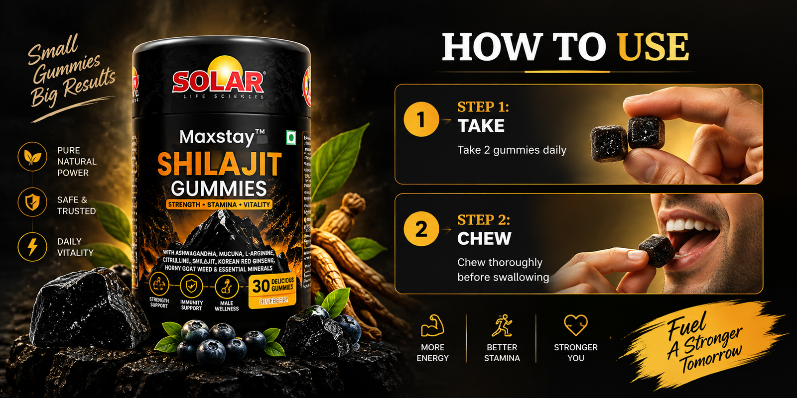 Maxstay Shilajit Gummies